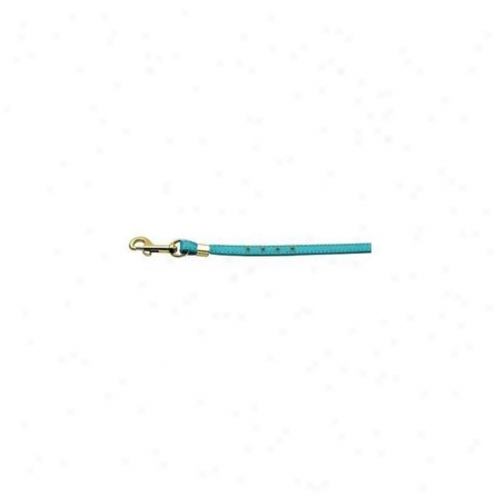 Miragr Pet Products 80-05 Tq Gd Hrw Color Crystal Tie Turquoise  With  Turq.  Stones Gold Hardware