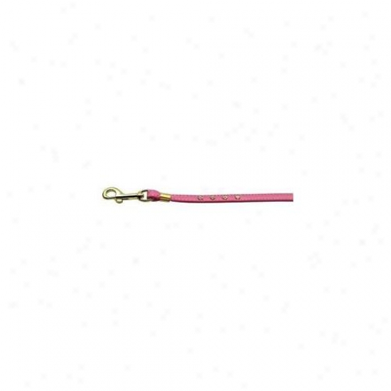 Mirage Pet Products 80-06 Pkk Gd Hrw Clear Crystal Three  Pink Gold Hardware