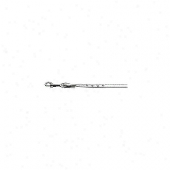 Mirage Fondle Products 80-06 Sv Slv Hrw Clear Crystal Leash Silver White Hardwaree