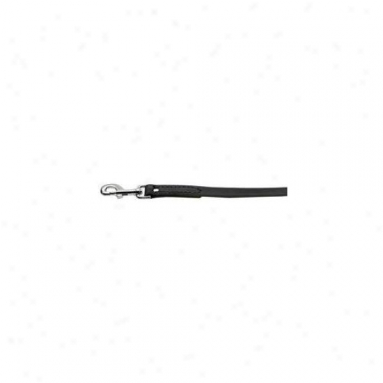Mirage Pet Products 82-13 3806bk Plain Leather Leash  Black . 38in Wide 6ft Long