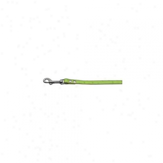 Mirage Pet Products 83-1012lmg Faux Ostrich Leash Lime Green . 50 Inch  Wide