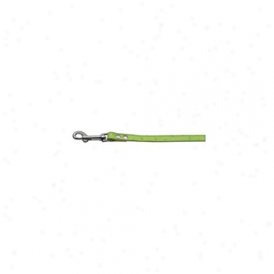 Mirage Pe5 Products 83-1034lmg Faux Ostroch Leash Lime Green . 75 Inch  Wide