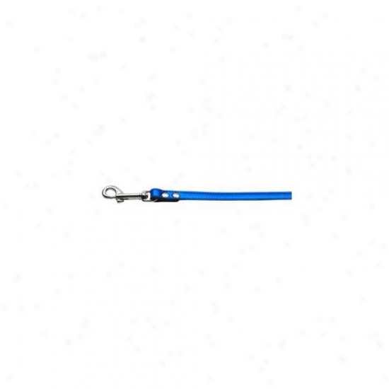 Mirage Pet Products 83-12 12blm Following fashion Leather Leash Metallic Blue . 50 Inch  Wide