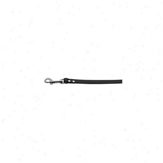 Mirage Pet Products 83-12 34bk Fashionable Leather Leash Black . 75 Inch  Wide