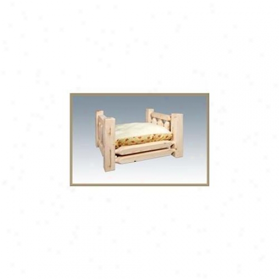 Montana Woodworks Mwhcrdgsv Homestead Collection Pet Bed With 16x20 Mattress Lacquered
