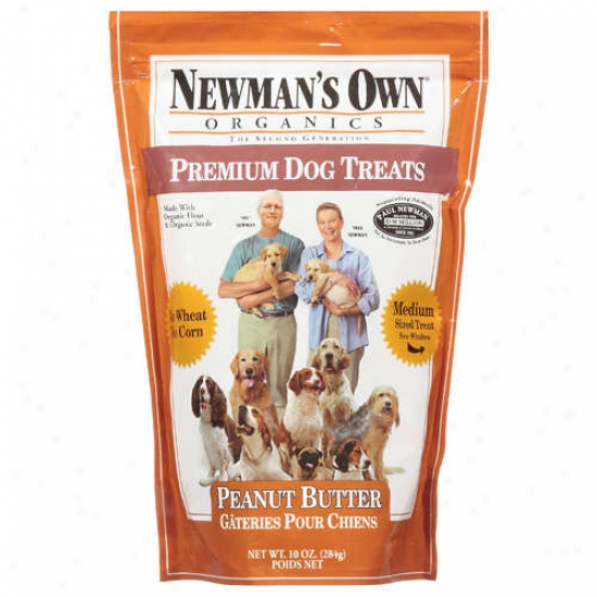 Newmans Own Organics 60887 Organic Peanut Butter Medium Dog Treats