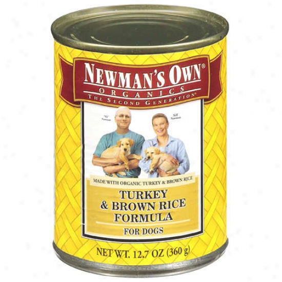 Newmans Own Organics 61332 Organic Turkey & Br Rc Dog Food