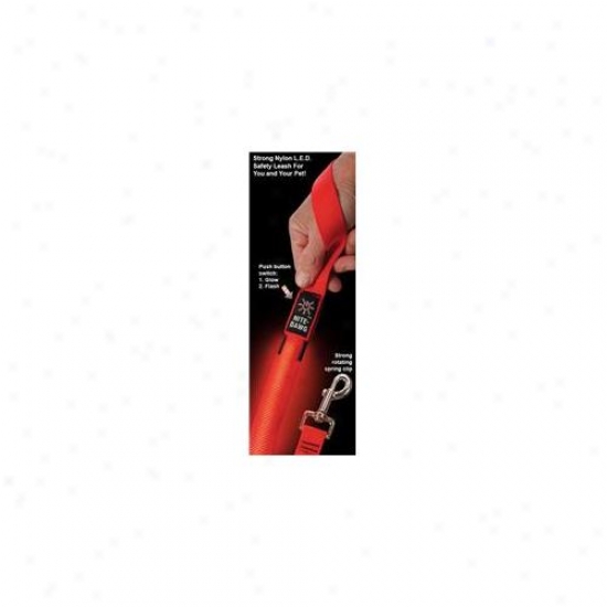 Niteize Ni-nnl-03-10 Nife Dawg - Led 5ft Dog Leash - Red