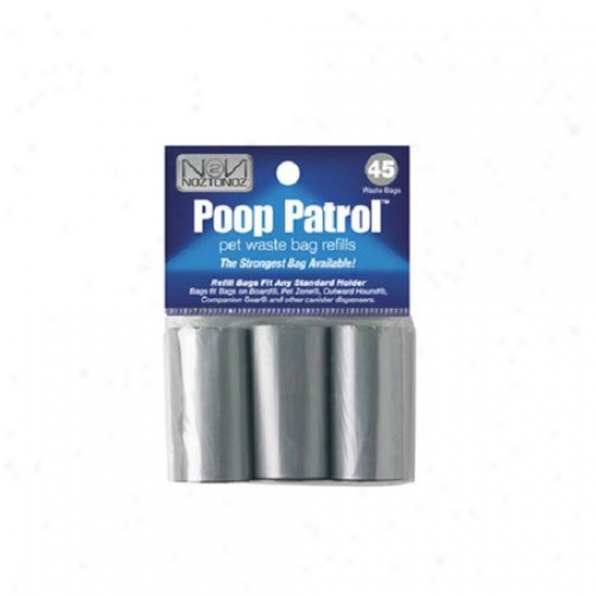 Noz2noz Poop Patrol Waste Bag Refill Rolls (pack Of 3)