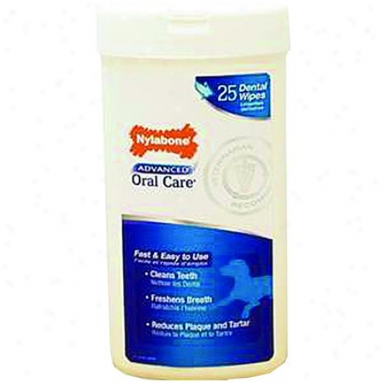 Nylabone Corp Npd604p Advanced Oral Caution Dsntal Wipes