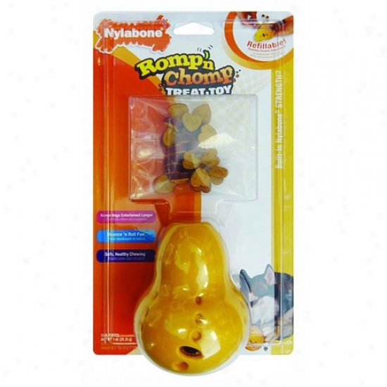 Nylabone Corp Nth400p Romp-n-chommp Rubber Wobbler With Treats