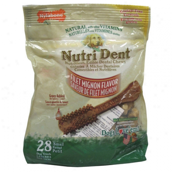 Nylabone Nutri Dent Filet Mignon Dog Treat