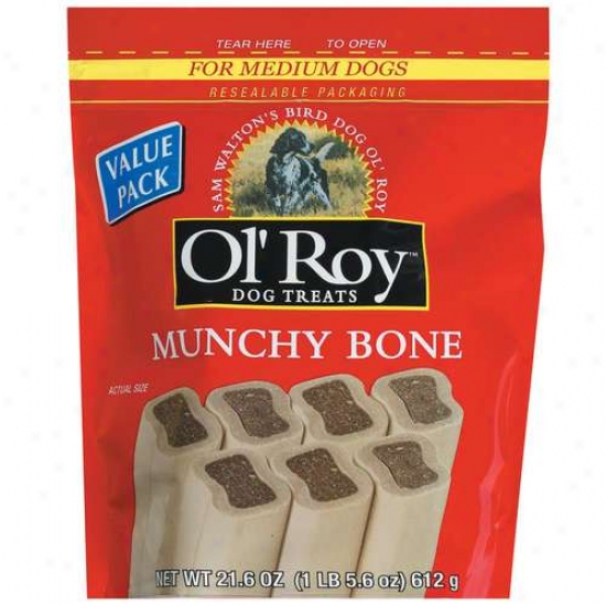 Ol Roy Munchy Bone Dog Snacks, 21.6 O2