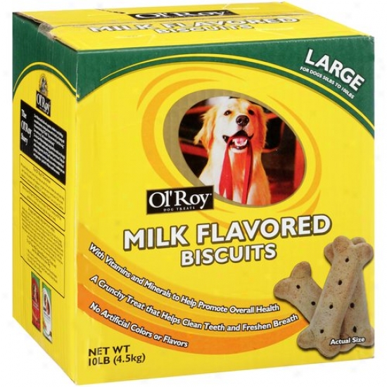 Ol' Roy Milk Flavored Biscukt Dog Treats, 10 Lb