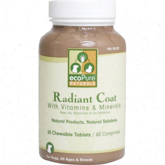 Ourpete Hq-10120 60 Count Radiant Coat Chewable Dog Tablets