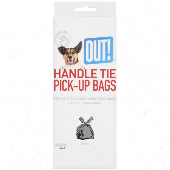 Out! International: Out Handle Tie Pick Up Bags, 50 Ct