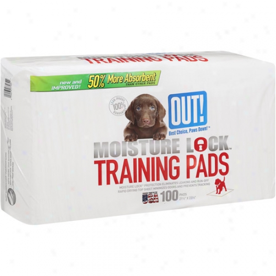 Out! Moisture Lock Training Pads, 100 Ct
