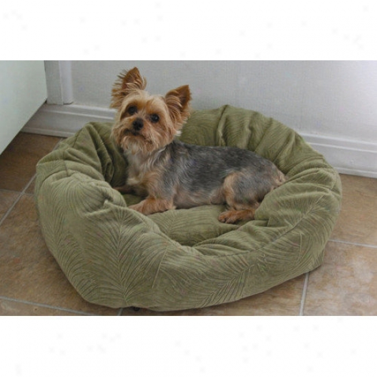 Paus Towne Squard Dog Bed In Microfiber