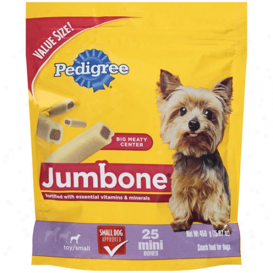 Pedigree Jumbone Mini Bones Dog Treats, 25ct