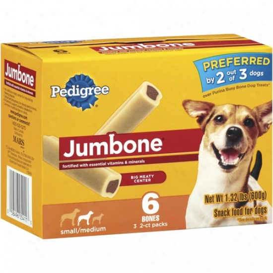 Pedigree Jumbone Small/medium Dog Care And Treats, 6-count
