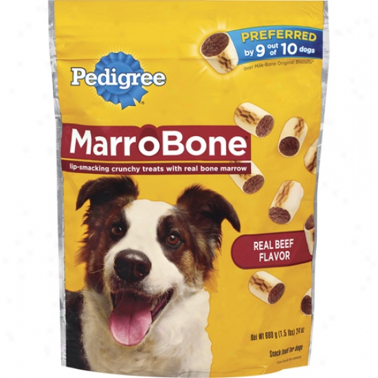 Pedigree Marrobone Real Beef Flavor Dog Snacks & Treats, 24 Oz