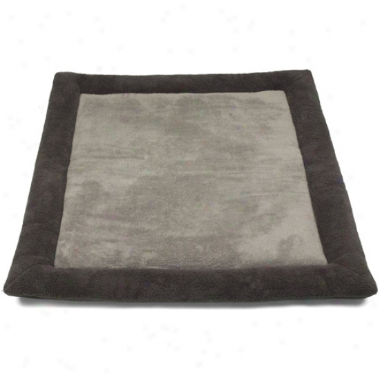 Pet Bed Plush Interweave, 39"w X, 43"l, Charcoal Grey/grey