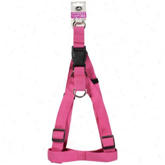 Pet Champion Pink Step-in Large/xl 1 In Wide Dog Harness