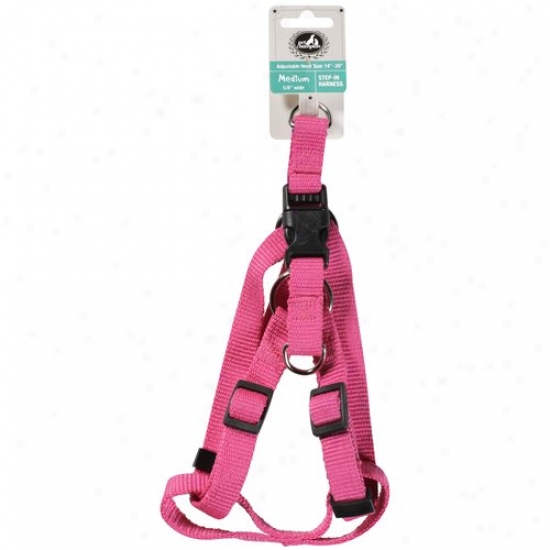 Pet Champion Pink Step-in Medium 5/8 In Wide Pet Harness