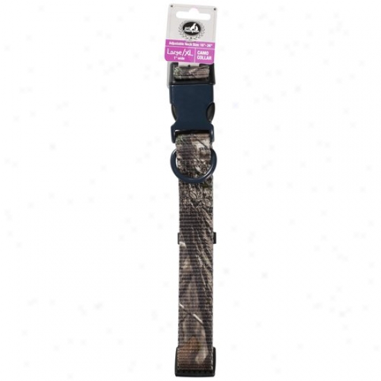 Pet Champion Rael Tree Camo Large/xl 1 In Wide Pet Collar