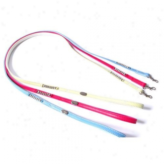 Pet Subject Teacup Dog Leash Wih Crystals