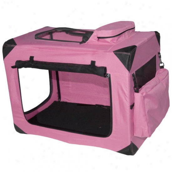 Pet Gear Generation Ii Deluxe Portable Soft Dog Crate In Pink - Small