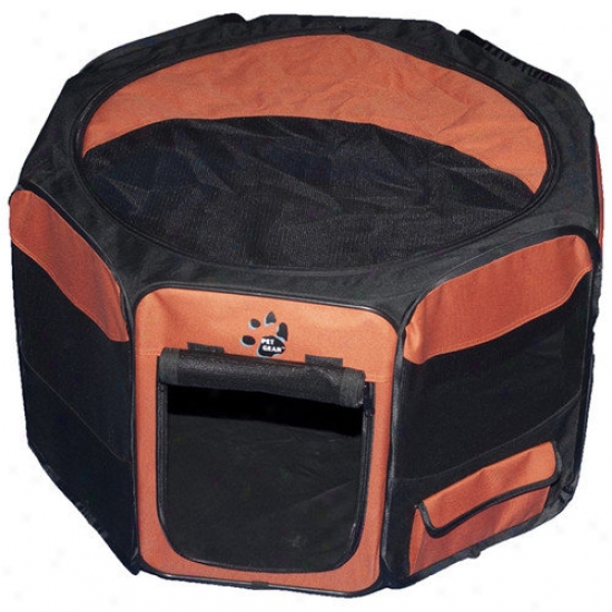 Pet Gear Octagon Pet Pen With Removable Top In Copper