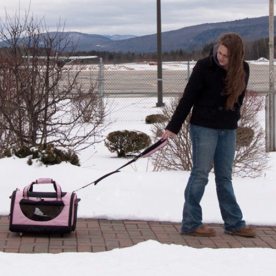 Pet Gear World Traveler Carry Bag Pet Carrier In Crystal Pink
