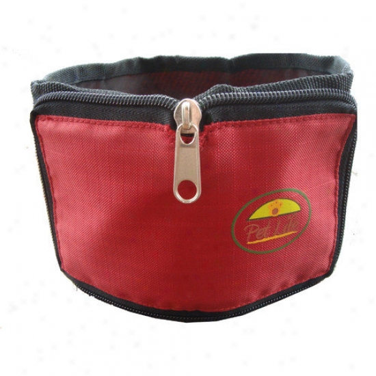 Pet Life Single Wallet-sized Travel Pet Bowl