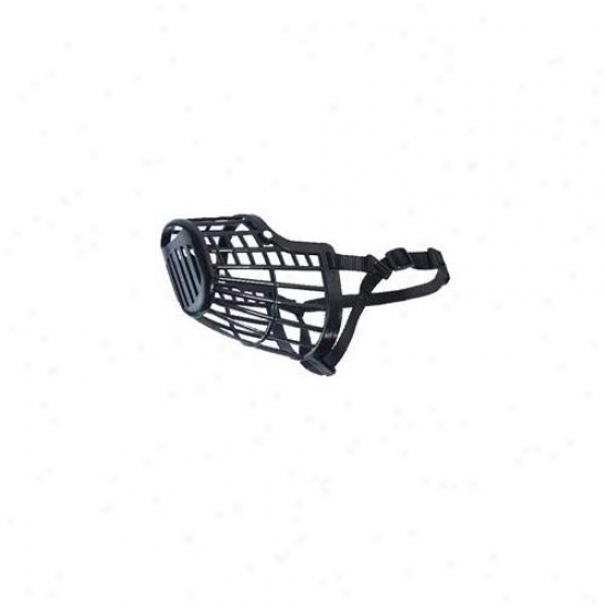 Pet Pals Za693 07 17 Guardian Gear Basket Muzzle Med 12 In Black