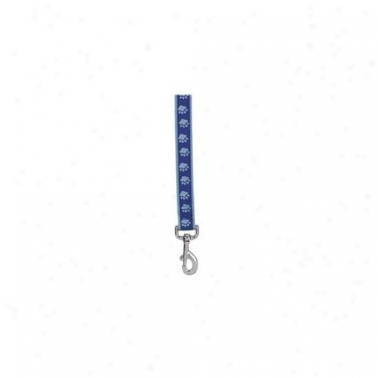 Pet Pals Za886 64 19 Two Tone Pawprint Lead 6 Ft X . 62 In Blue