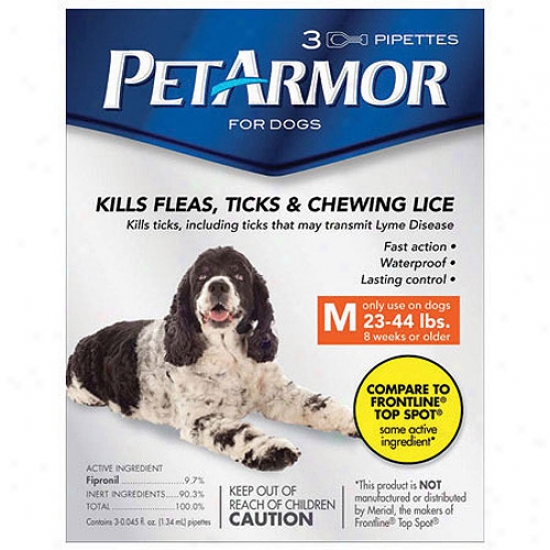 PetarmorF lea & Tick Protection For Dogs 23-44 Lbs, 3-month Supply