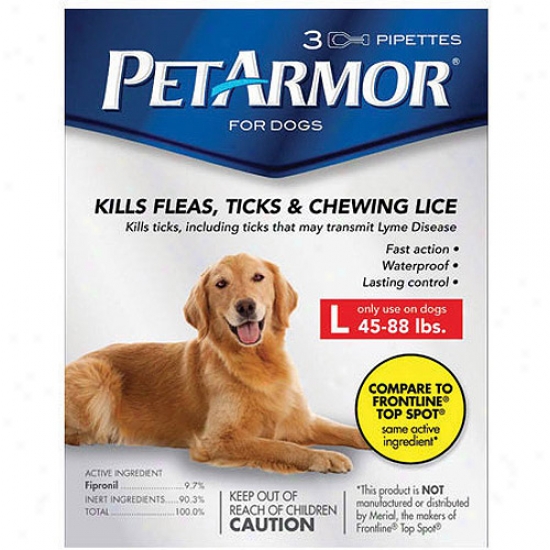 Petarmor Flea & Tick Protection For Dogs 45-88 Lbs, 3-month Supply
