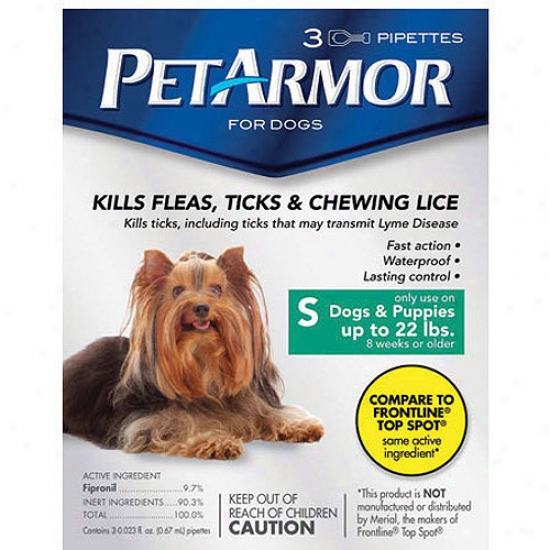 Petarmor Flea & Tick Prktection For Dogs Up To 22 Lbs, 3-month Supply