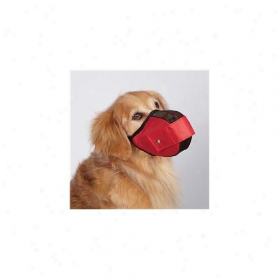 Petedge Zx2015 16 83 Gg Fabric Mesh Muzzle Med/lrg 11. 5 In Red
