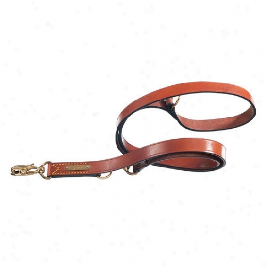 Petego Classic Double Training Leather Dog Leash With Quick Release