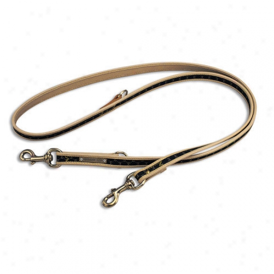 Petego Elegance Training Leather Dog Leash With Embossed Monogram