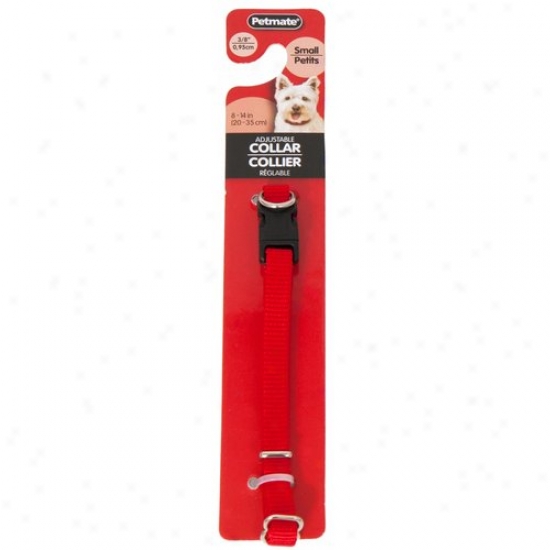 Petmate Aspen Pet 0327810 3/8-inch X 8-inch To 14-inch Adjustable Collar - Red