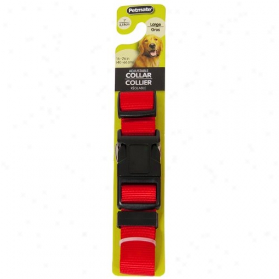 Petmate Aspen Pet 0327816 1-inch X 16-inch To 26-inch Adjustablr Colllar - Red
