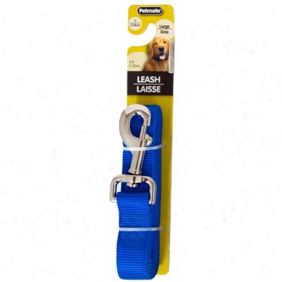 Petmate Aspen Pet 0327852 1-icch X 5-inch Dog Leash - Royal Blue