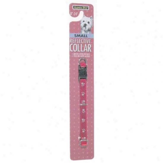 Petmate Aspen Fondling 0327878 5/8-inch X 10-inch To 16-inch Reflective Collar - Black