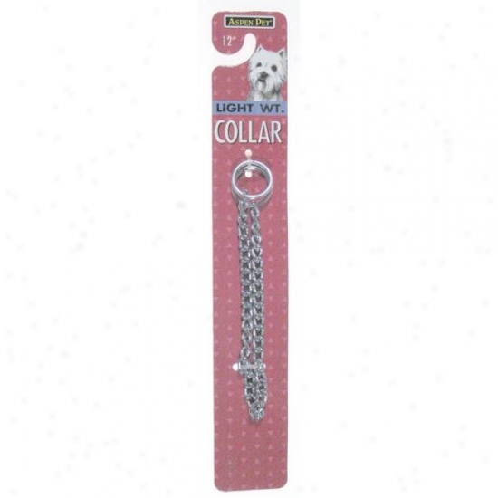 Petmate Aspen Pet 0327887 16-inch Medium Weight Chain Collar