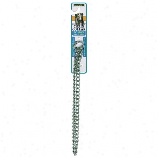 Petmate Aspen Pet 82326 26-inch X 3mm Heavy Weight  Mighty Link Chain Collar