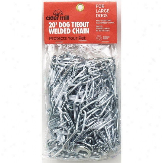 Petmate Cider Mill Heavy Service Tie Out Chain For Medium Sized Dogs