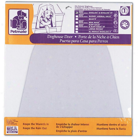 Petmate Large Dogloo Dog Habitation Door In Perspicuous